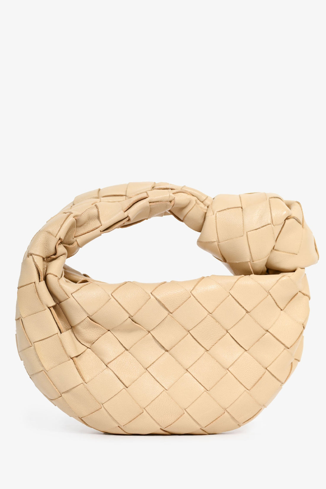 Bottega Veneta Beige IntrSSciato Candy Jodie Bag