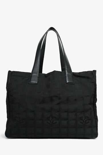 Chanel™ 2004/05 Black Canvas CC Tote Bag