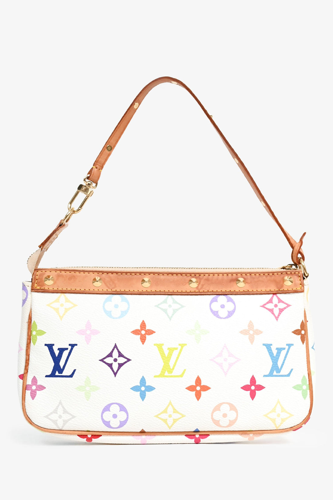 Louis Vuitton x Takashi Murakami 2003 White/Multicolour Monogram Pochette