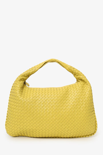 Bottega Veneta Yellow IntrSSciato Hobo Bag