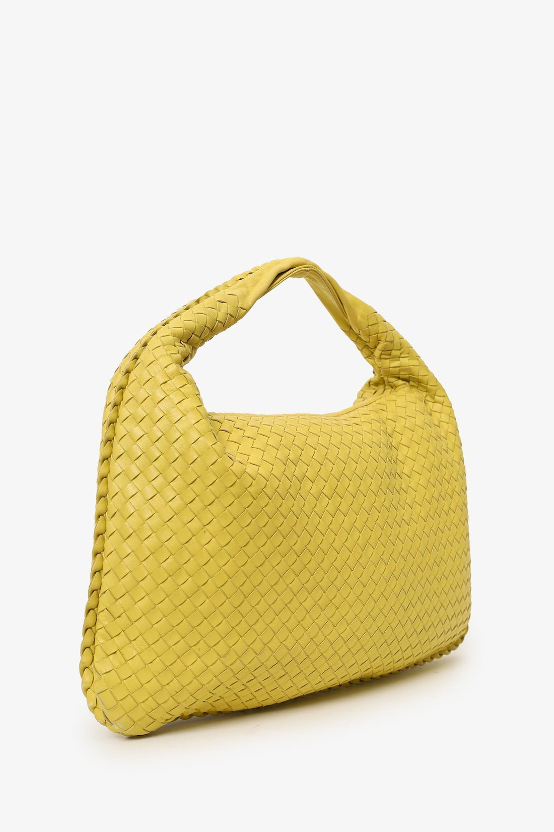 Bottega Veneta Yellow IntrSSciato Hobo Bag