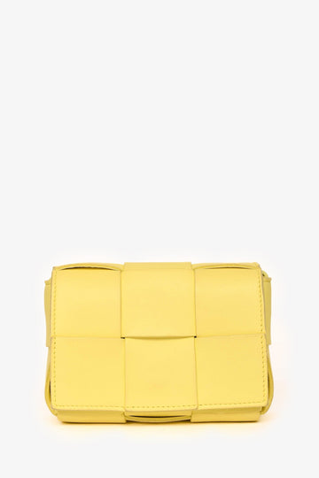 Bottega Veneta Yellow IntrSSciato Candy Cassette Crossbody