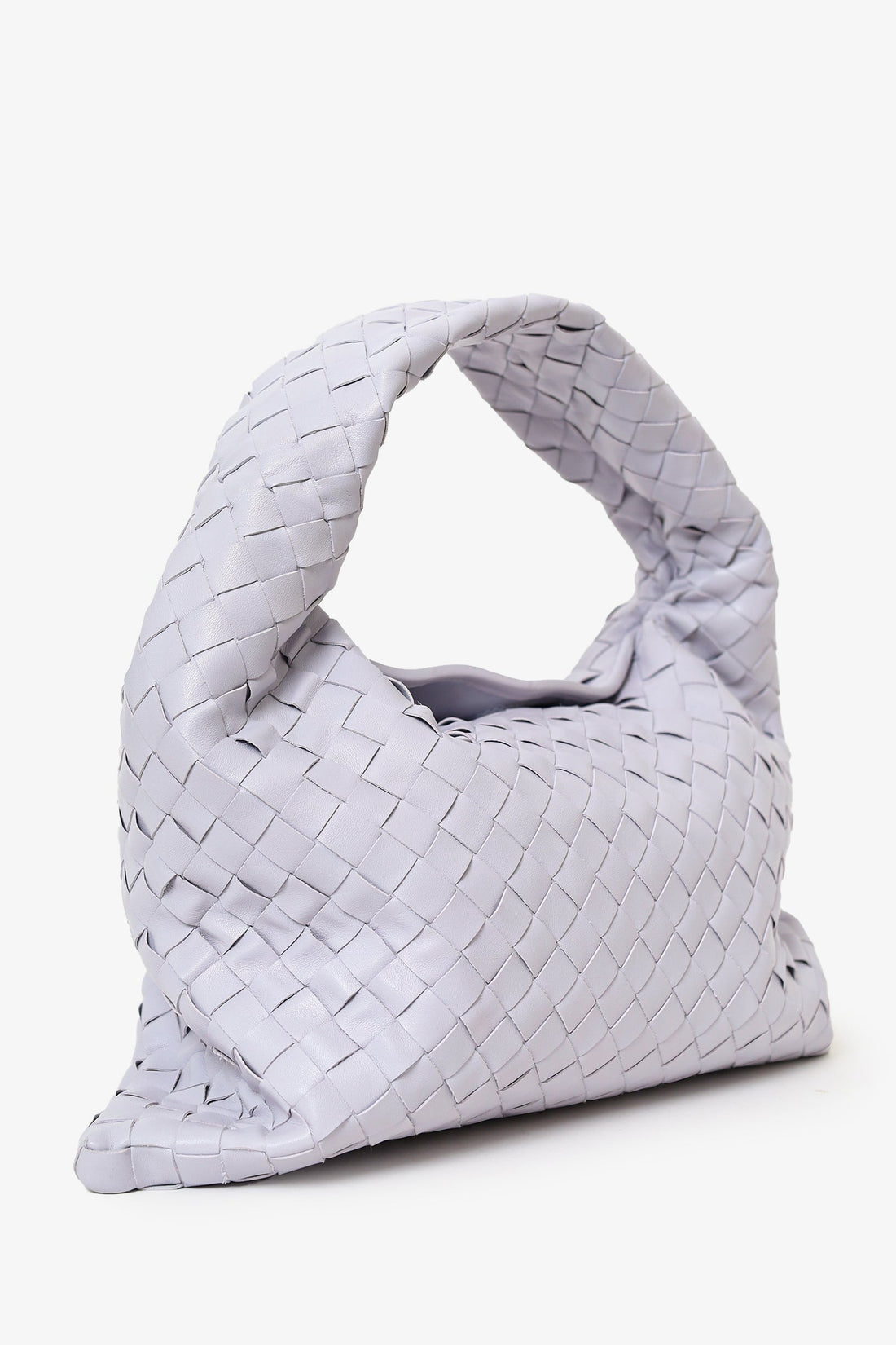 Bottega Veneta Lilac Purple IntrSSciato Leather Hop Hobo Bag