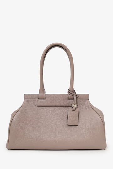 Moynat Grey Leather Petite Pauline PM with Strap