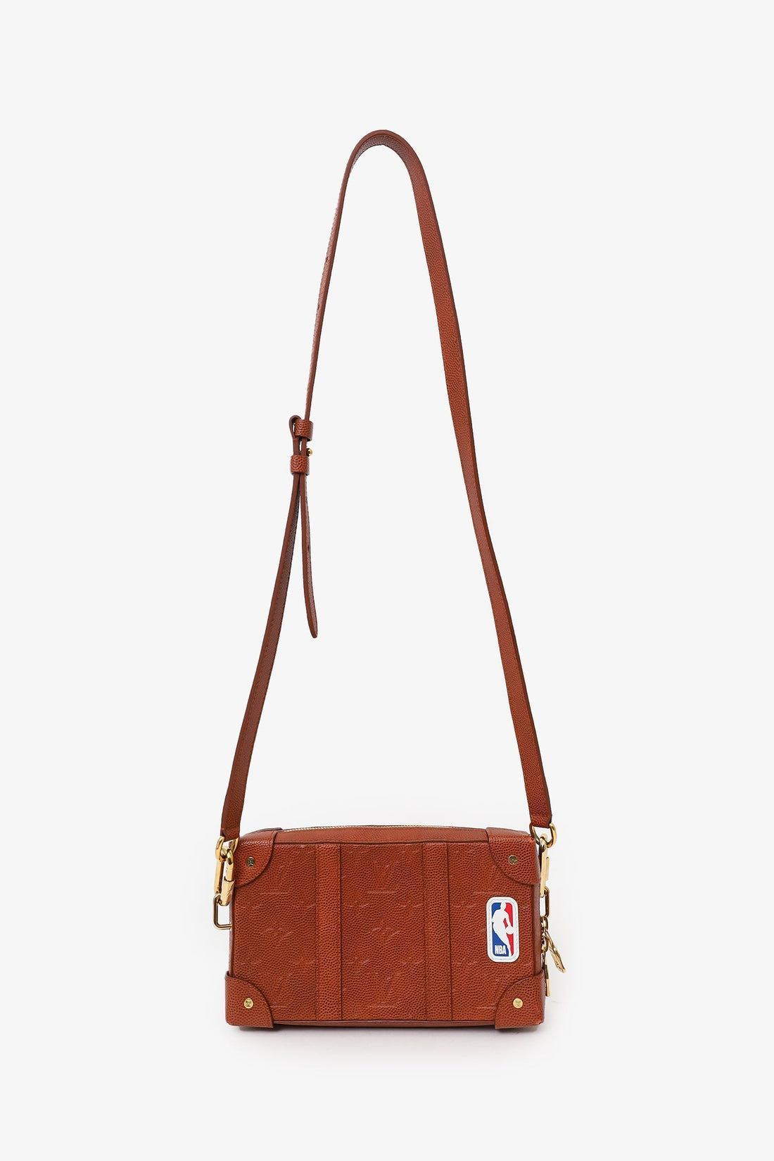 Louis Vuitton x NBA Brown Monogram Ball Grain Leather Soft Trunk Wallet
