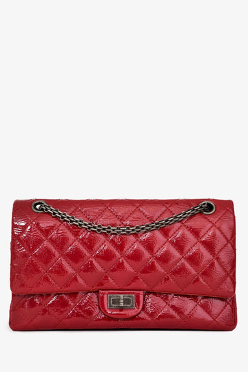 Chanel™ 2010-11 Red Patent Leather Reissue 266 2.55 Flap Bag