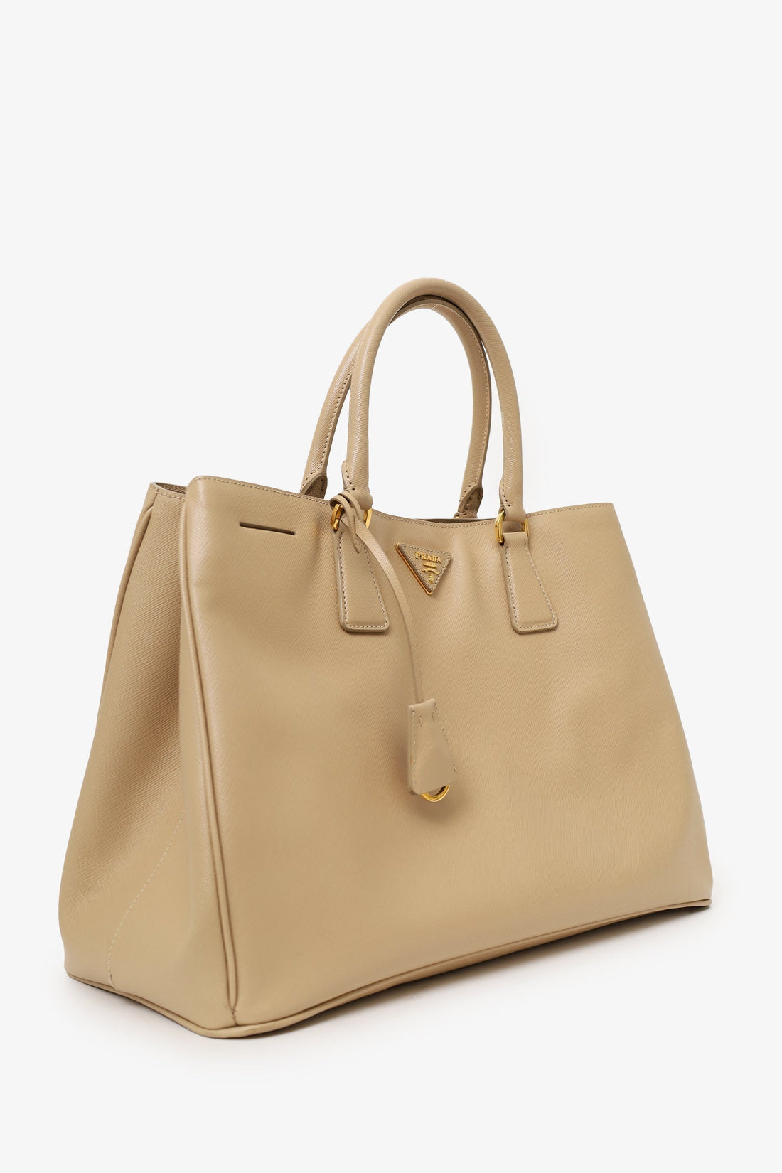 Prada Beige Saffiano Leather Large Galleria Tote Bag