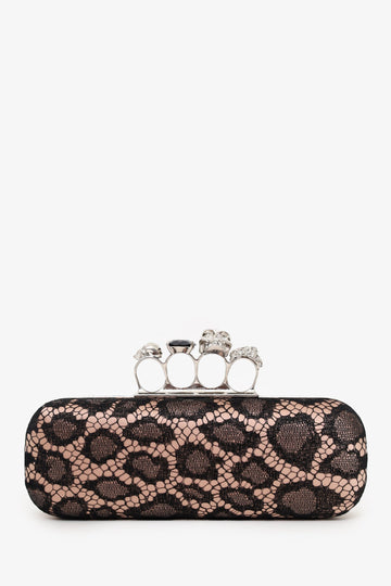 Alexander McQueen Lace Knuckle Duster Clutch