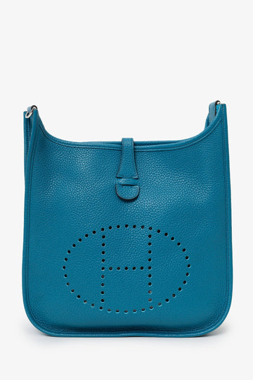 Hermès 2013 Blue Clemence Evelyne II 29