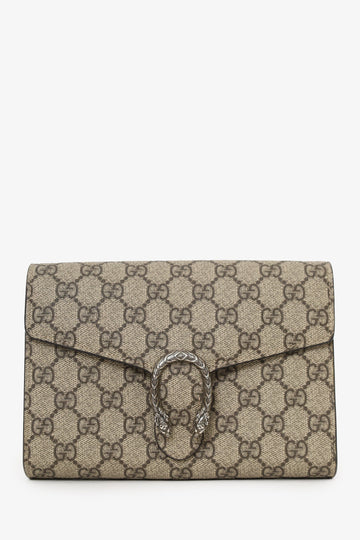 Gucci Beige Canvas Dionysus Wallet on Chain