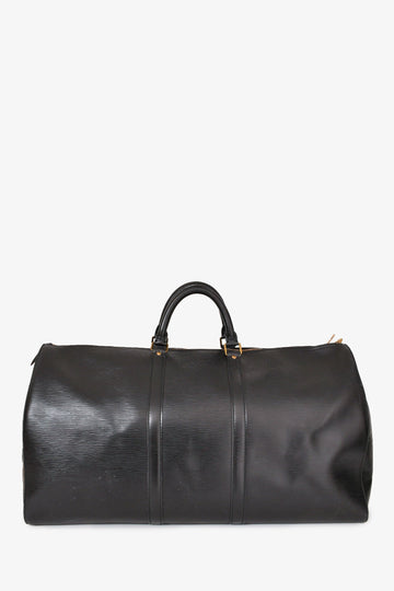 Louis Vuitton 1988 Black Epi Leather Keepall 55