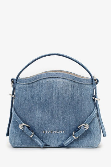Givenchy Blue Denim Nano Voyou Crossbody Bag