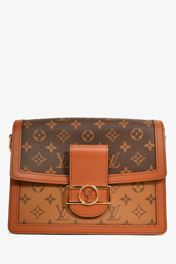 Louis Vuitton 2019 Monogram/Reverse Monogram Dauphine MM Shoulder Bag