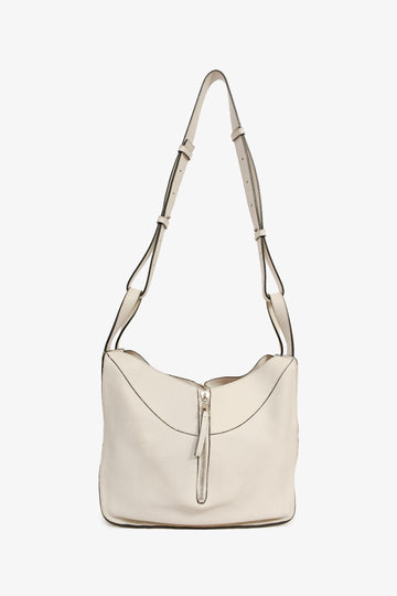 Loewe White Leather Small 'Hammock' Crossbody Bag