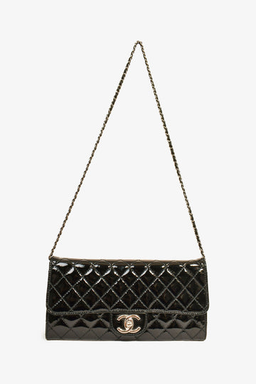 Chanel™ 2011 Black Patent Wallet on Chain