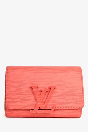 Louis Vuitton Coral Epi Leather 'Louise' Wallet on Chain
