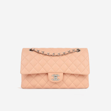 Chanel Chanel - Classic Flap Bag - Medium - Peach Lambskin - SHW - Pre Loved