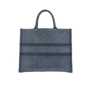 Dior Large Book Tote - Blue Denim