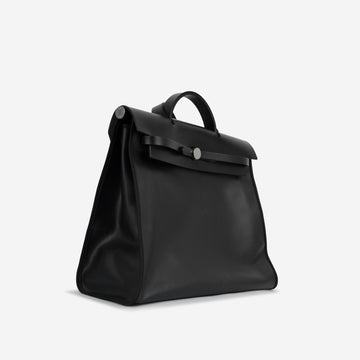Hermès Herbag 39 - Noir Hunter / Noir Berline Toile