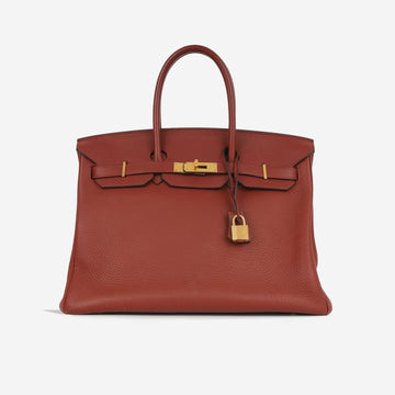 Hermès Birkin 35 Rouge H Togo GHW
