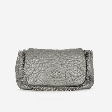Chanel - Graphic Edge Flap - Metallic Silver SHW - 2008 -