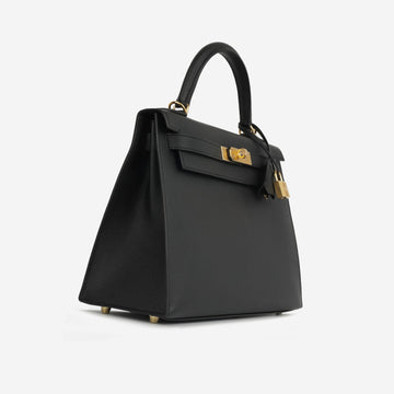 Hermès - Kelly 28 - Noir Epsom GHW - Unused - 2022
