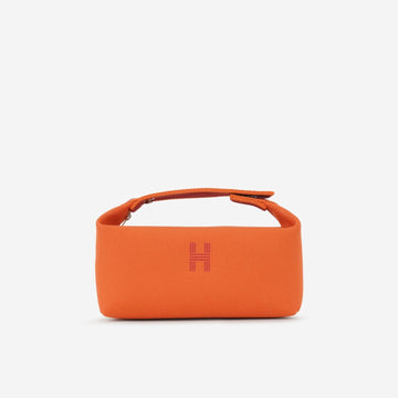 Hermès - Bride-A-Brac PM - Orange Feu Toile PHW - Brand New