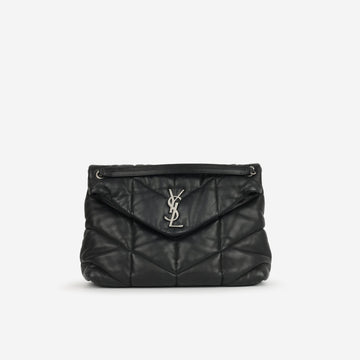 Saint Laurent - Medium Lou Puffer - Black Calfskin GHW -