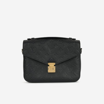 Louis Vuitton - Pochette Métis - Black Empreinte Leather GHW -