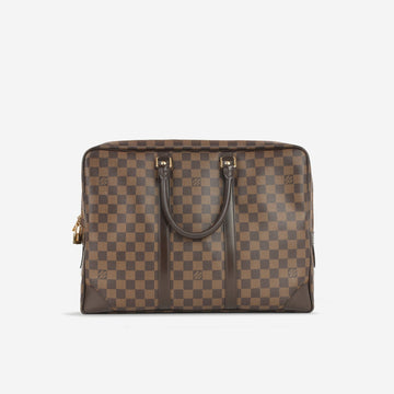 Louis Vuitton - Porte Documents - Damier Ebene GHW -