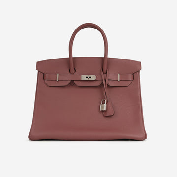 Hermès - Birkin 35 - Rose De Boise Clemence PHW - 2014 -
