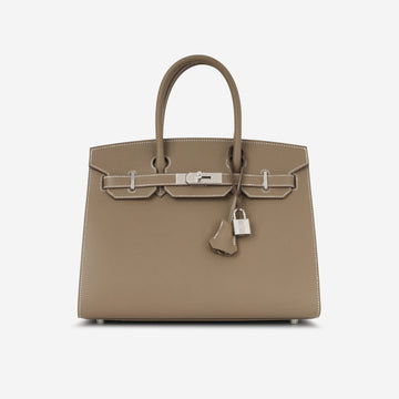 Hermès - Birkin 30 - Etoupe Epsom PHW - 2025 - Brand New