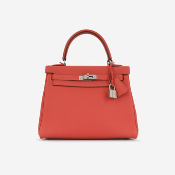 Hermès - Kelly 25 - Geranium Togo PHW - 2018 -
