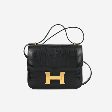 Hermès Constance 18 - Black Salvator Lizard (NWT)