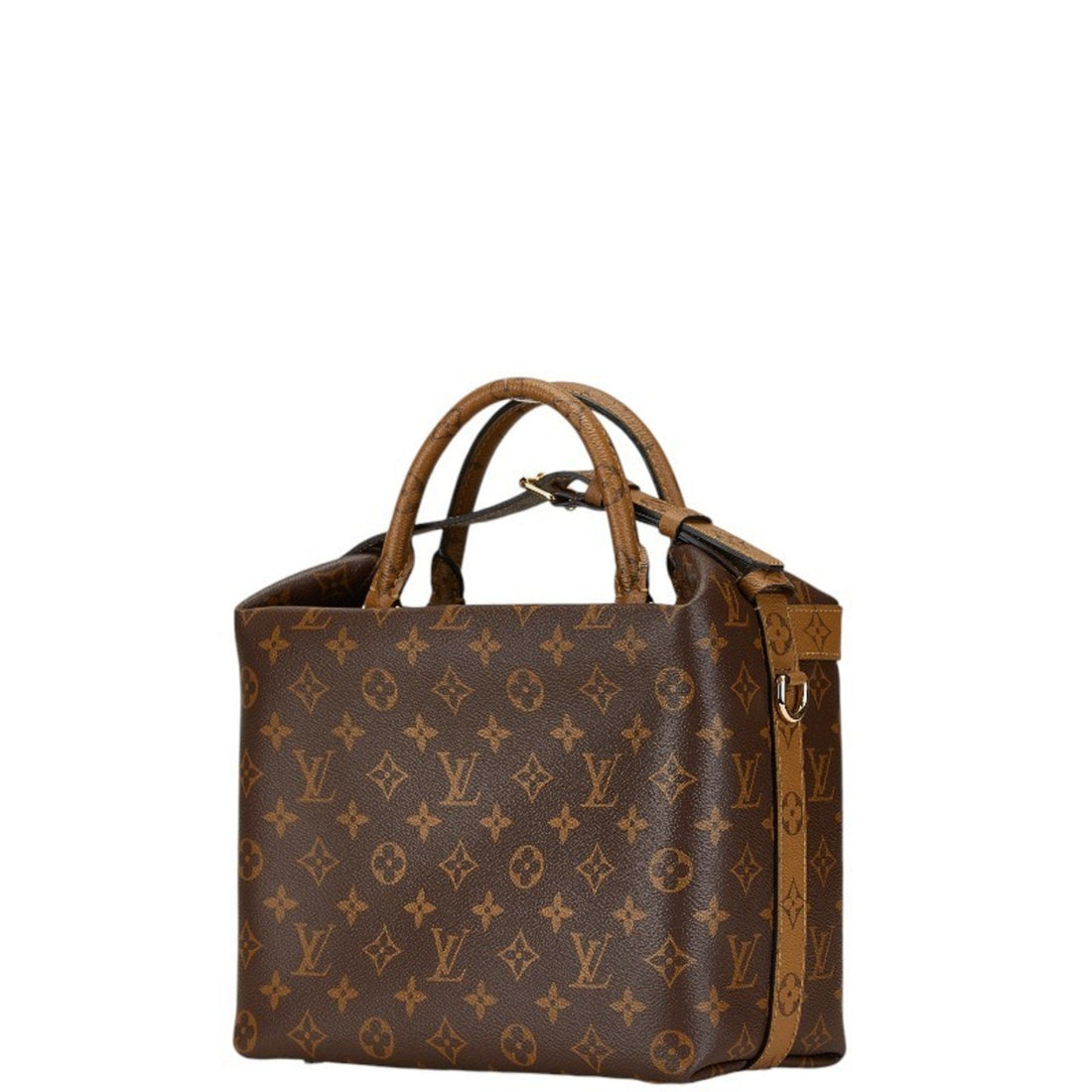 Louis Vuitton Monogram Reverse  Pvc Leather Handbag