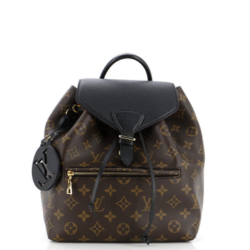Montsouris NM Backpack Monogram Canvas with Leather PM