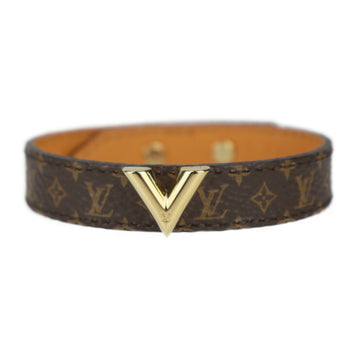 Louis Vuitton   Canvas Leather Monogram Charm Bracelet