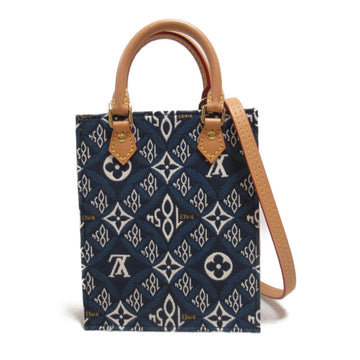 Louis Vuitton  Fabric Monogram Leather Shoulder Bag