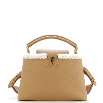 Capucines Bag Leather with Shearling BB