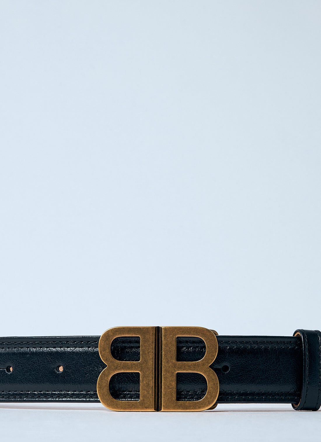 Balenciaga Women Bb Soft Leather Belt