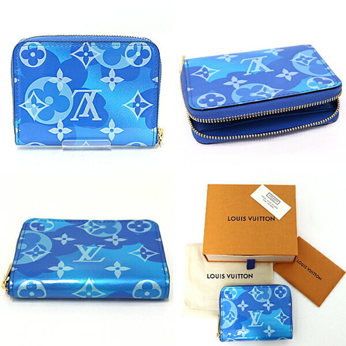 Louis Vuitton Monogram Vernis blue  Monogram Monogram Vernis Coin Purse/Coin Case