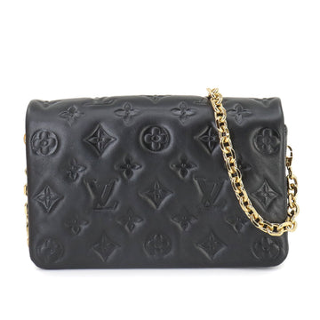 Louis Vuitton  Noir Leather Clutch Bag Pochette