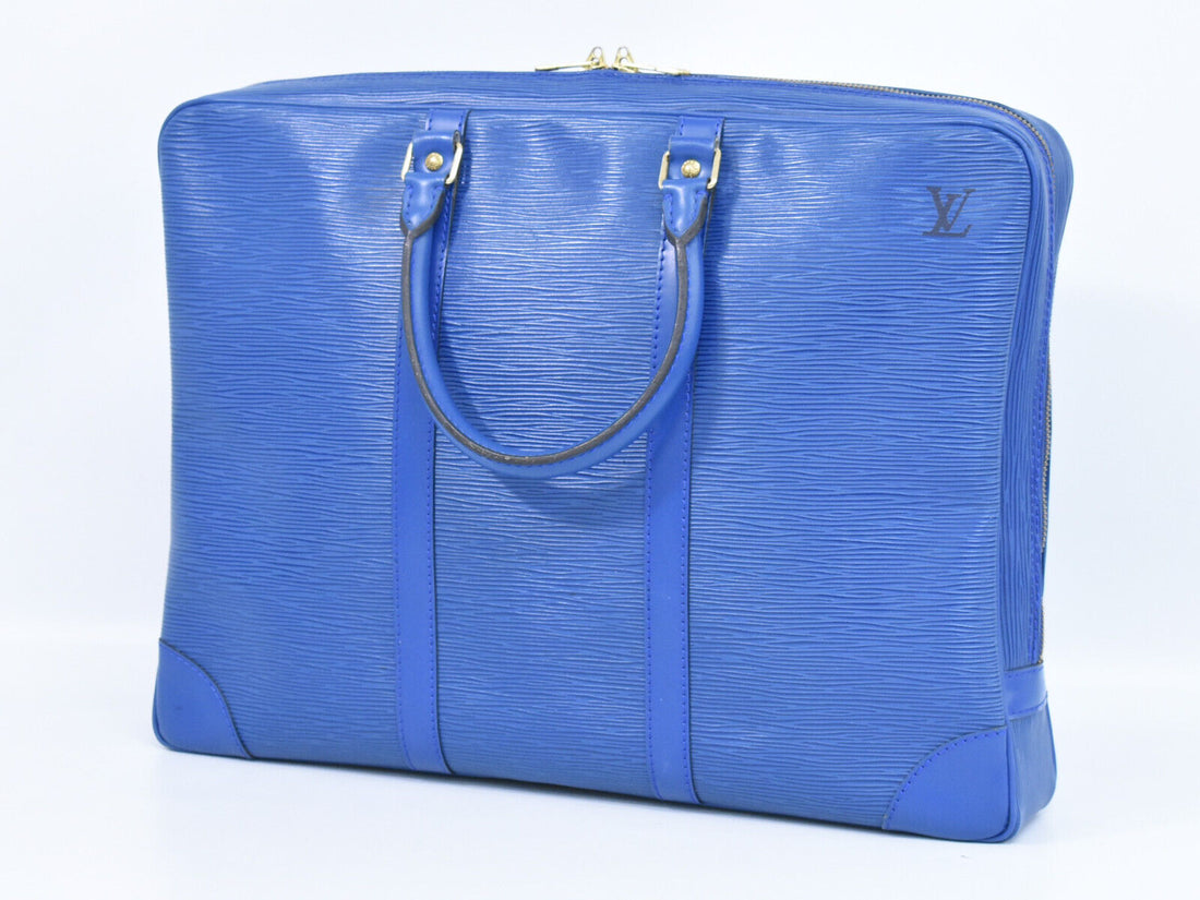 Louis Vuitton Porte Documents Voyage  Leather Handbag