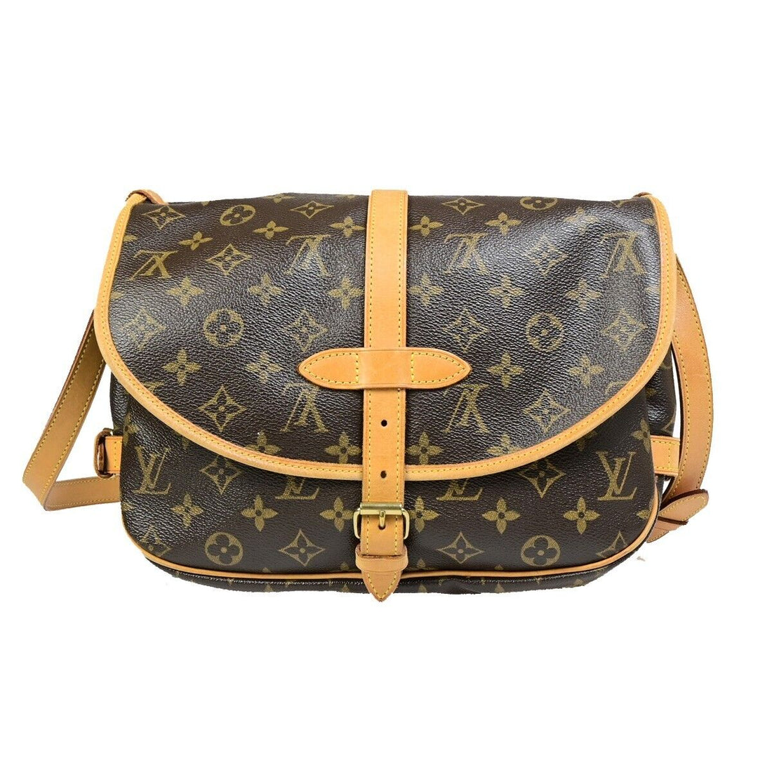 Louis Vuitton Saumur 30  Canvas Shoulder Bag