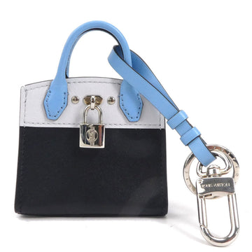 Louis Vuitton  blue Leather Keyring