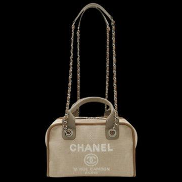 Beige Canvas Chanel Deauville