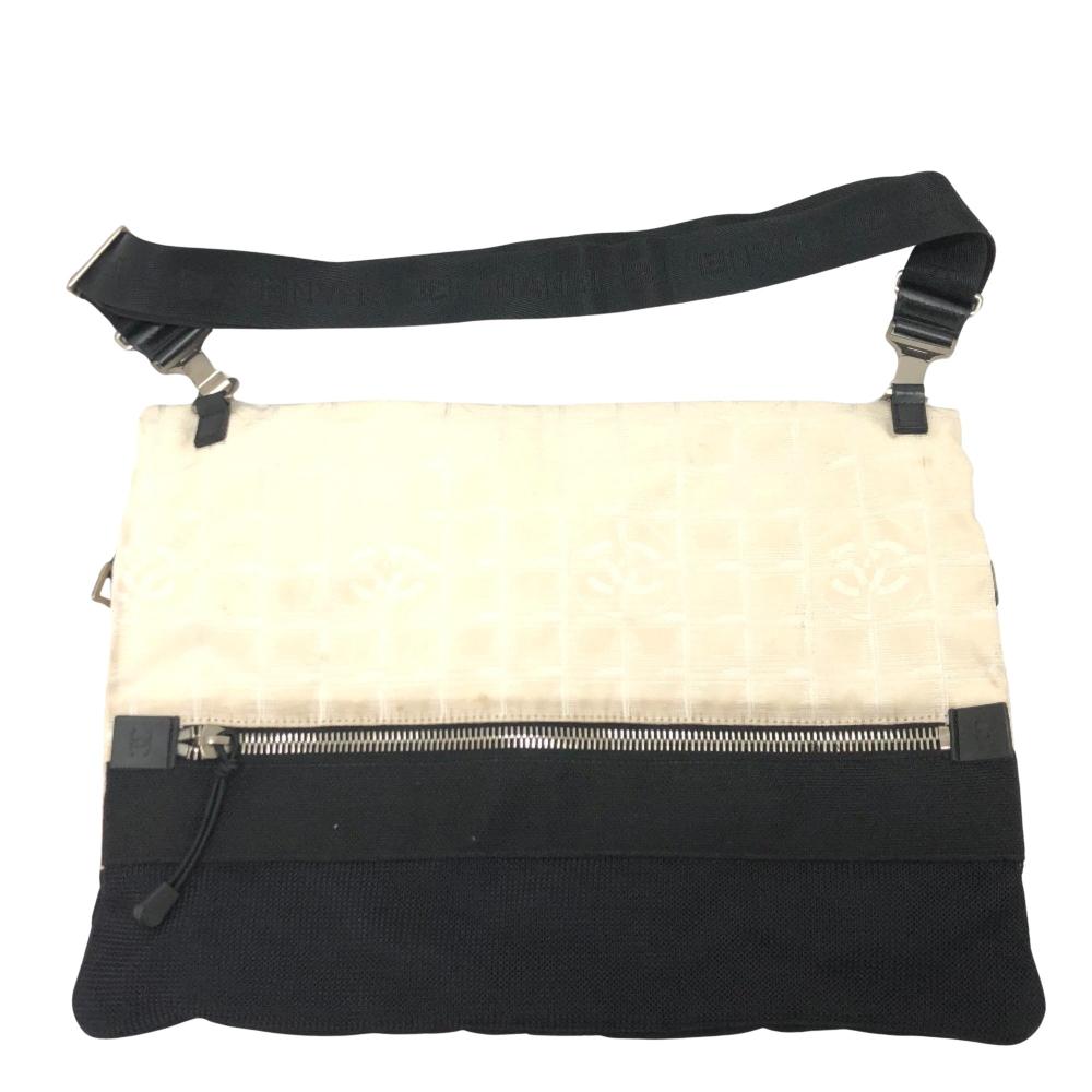 Beige Canvas Chanel Handbag