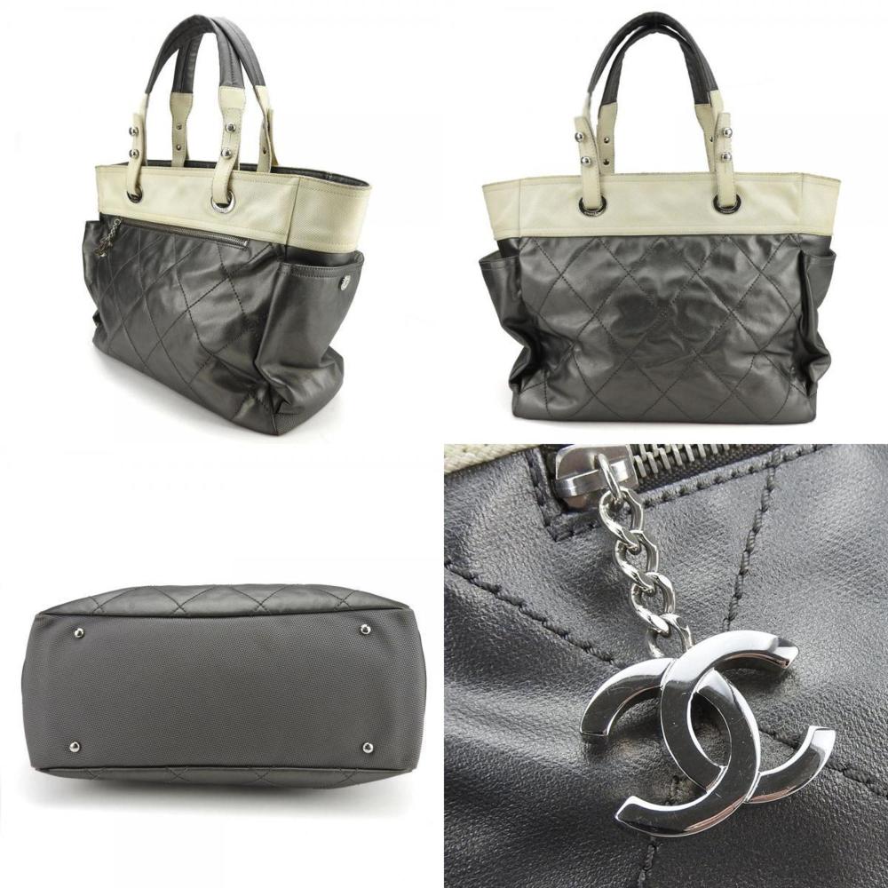 Beige Canvas Chanel Paris Biarritz
