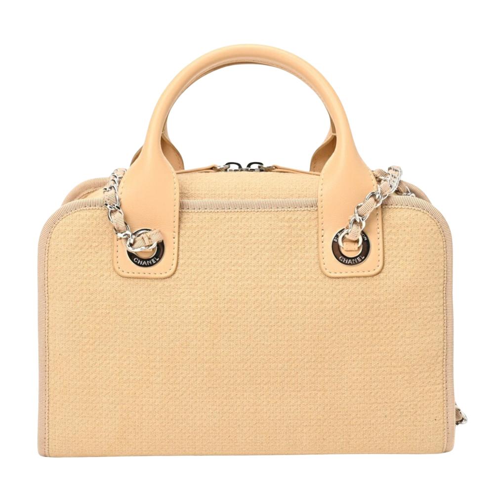 Beige Canvas Chanel Deauville