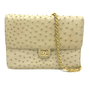 Beige Fabric Chanel Shoulder Bag